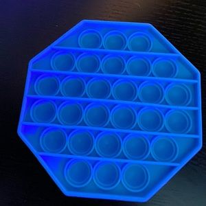 Octagon Shaped fidget Pop it. Awesome light blue color.